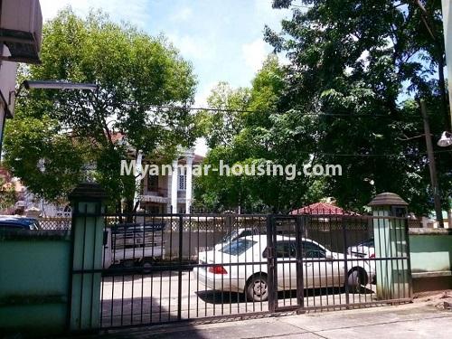 Myanmar real estate - for rent property - No.4343 - Lower floor apartment room for rent in Kamaryut! - compound view