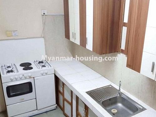 Myanmar real estate - for rent property - No.4343 - Lower floor apartment room for rent in Kamaryut! - kitchen