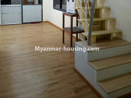 Myanmar real estate - for rent property - No.4344 - Landed house for rent in Thanlyin! - stairs and flooring view