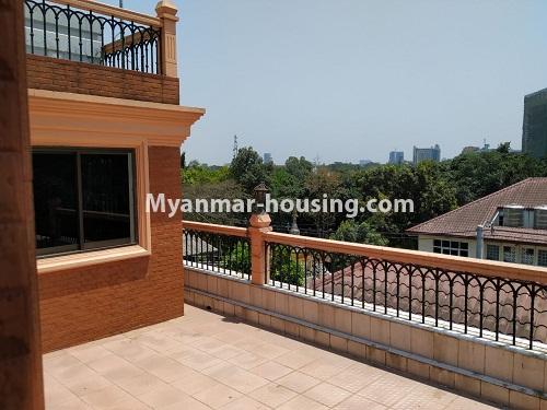 Myanmar real estate - for rent property - No.4349 - Landed house for rent in Mayangone! - top floor