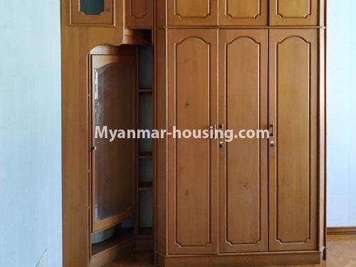Myanmar real estate - for rent property - No.4349 - Landed house for rent in Mayangone! - wardrobe in bedroom