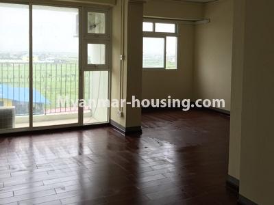 ミャンマー不動産 - 賃貸物件 - No.4350 - Condo room for rent in Dagon Seikkan! - living room