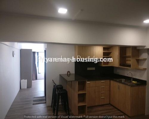 Myanmar real estate - for rent property - No.4356 - Serviced room for rent in Kamaryut! - kitchen