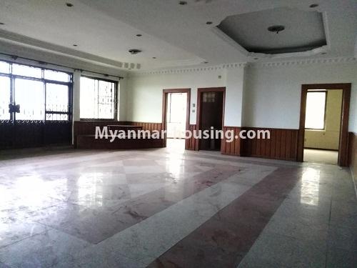 Myanmar real estate - for rent property - No.4358 - Landed house for rent in  Mayangone! - third floor living room hall