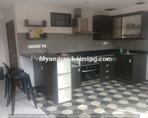 Myanmar real estate - for rent property - No.4360 - Serviced room for rent in Kamaryut! - kitchen