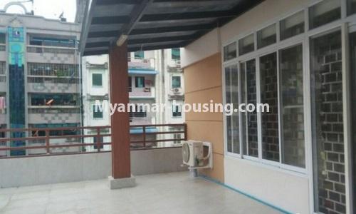 Myanmar real estate - for rent property - No.4364 - Yae Kyaw Complex condo room for rent in Pazundaung! - outside space
