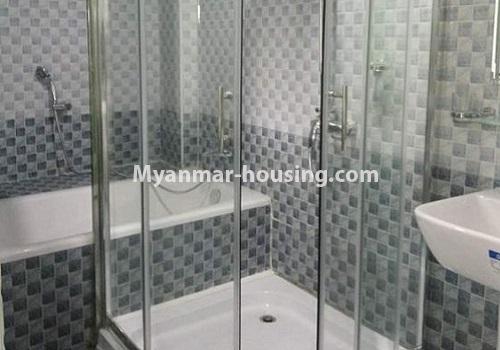 Myanmar real estate - for rent property - No.4365 - Pyi Yeik Mon Condo room for rent in Kamaryut! - bathroom