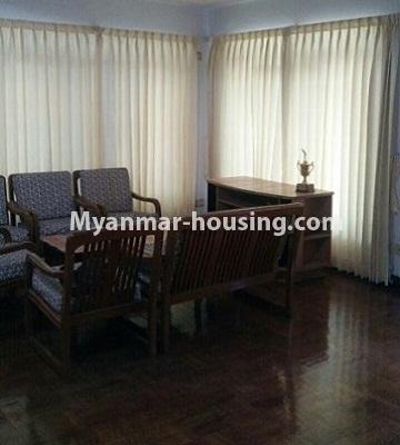 Myanmar real estate - for rent property - No.4366 - Landed house for rent in Mingalardone! - living room