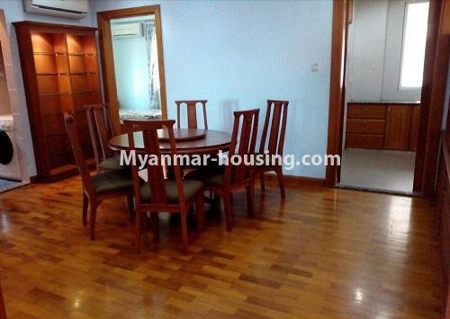 Myanmar real estate - for rent property - No.4367 - Maung Weik Condo room for rent in Downtown! - dining area