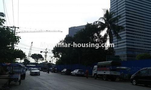 Myanmar real estate - for rent property - No.4368 - Ground floor for rent in Yankin! - road view
