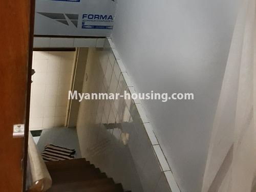 ミャンマー不動産 - 賃貸物件 - No.4369 - Ground floor and first floor for rent in Lanmadaw! - stairs view