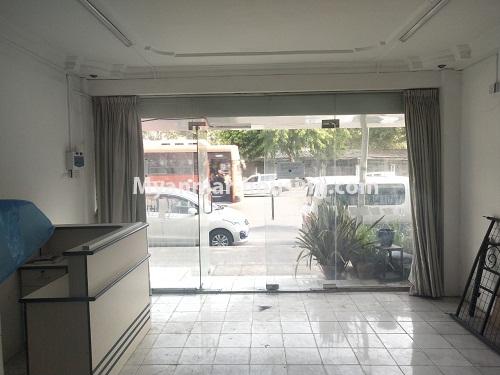 Myanmar real estate - for rent property - No.4373 - Ground floor for rent in Pazundaung! - hall and front view