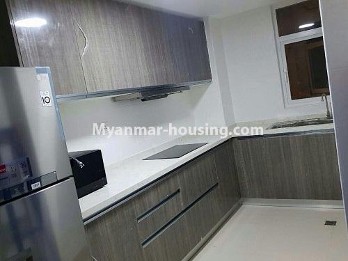 ミャンマー不動産 - 賃貸物件 - No.4374 - Star City Condo Room for rent in Thanlyin! - kitchen