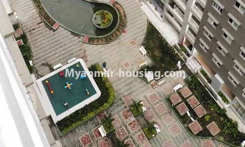 Myanmar real estate - for rent property - No.4378 - New condominium room for rent in Dagon Seikkan! - buliding view