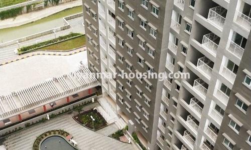 Myanmar real estate - for rent property - No.4378 - New condominium room for rent in Dagon Seikkan! - building view