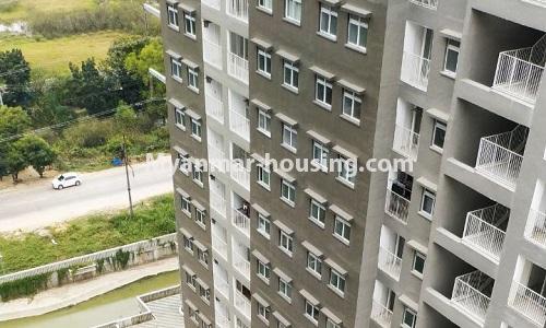 Myanmar real estate - for rent property - No.4378 - New condominium room for rent in Dagon Seikkan! - building view