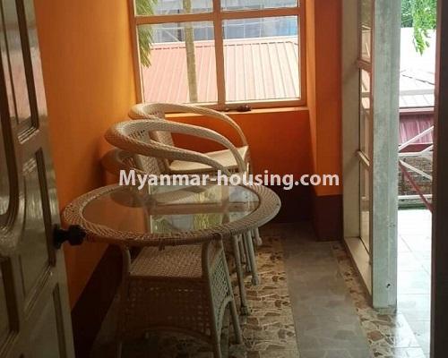 Myanmar real estate - for rent property - No.4380 - Landed house for rent in Hlaing! - entrance 