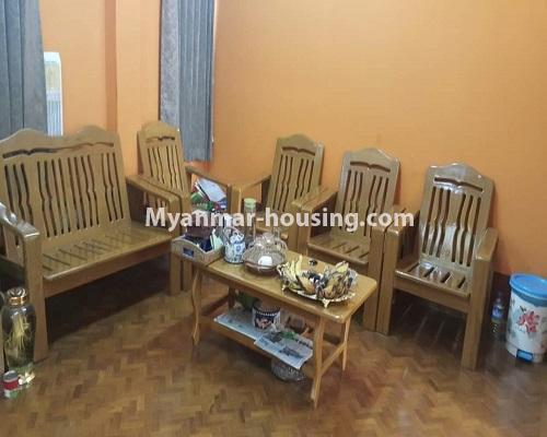 Myanmar real estate - for rent property - No.4380 - Landed house for rent in Hlaing! - living room 