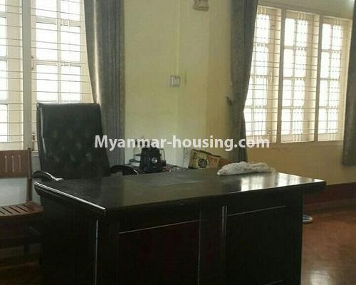 Myanmar real estate - for rent property - No.4380 - Landed house for rent in Hlaing! - office room