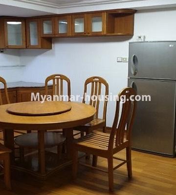 缅甸房地产 - 出租物件 - No.4384 - University Avenue Condominium room for rent in Bahan! - dining area