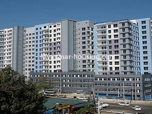 缅甸房地产 - 出租物件 - No.4388 - Ground floor with mezzanine for rent in Yankin! - building view