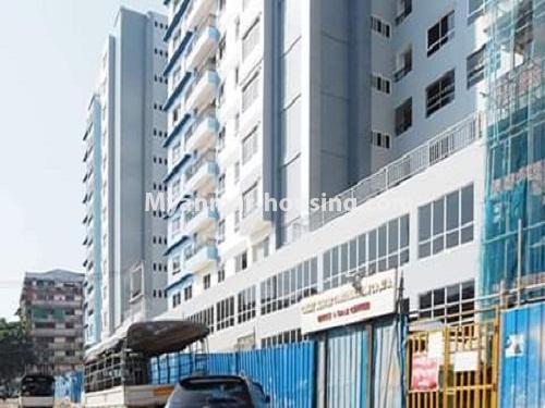 缅甸房地产 - 出租物件 - No.4388 - Ground floor with mezzanine for rent in Yankin! - building view