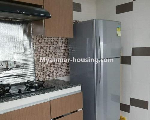Myanmar real estate - for rent property - No.4390 - Condominium rent in Downtown! - Kitchen
