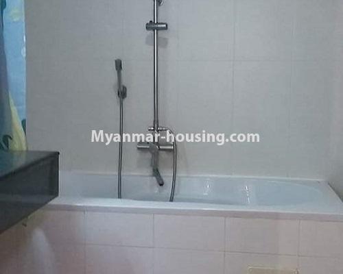 Myanmar real estate - for rent property - No.4390 - Condominium rent in Downtown! - bathroom view