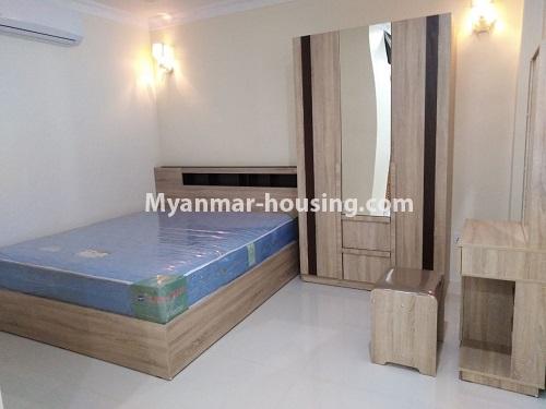 Myanmar real estate - for rent property - No.4392 - Condominium room for rent in Bahan! - bedroom 1