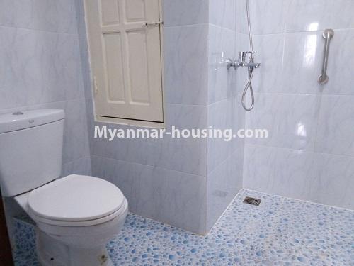 Myanmar real estate - for rent property - No.4392 - Condominium room for rent in Bahan! - bathroom 1