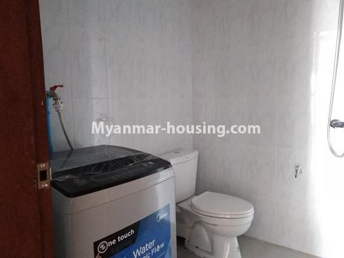 Myanmar real estate - for rent property - No.4396 - New condominium room for rent in Bahan! - bathroom