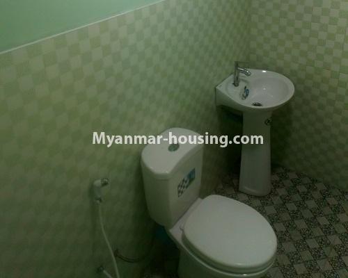 Myanmar real estate - for rent property - No.4397 - Condominium room for rent in South Okkalapa! - bathroom 1