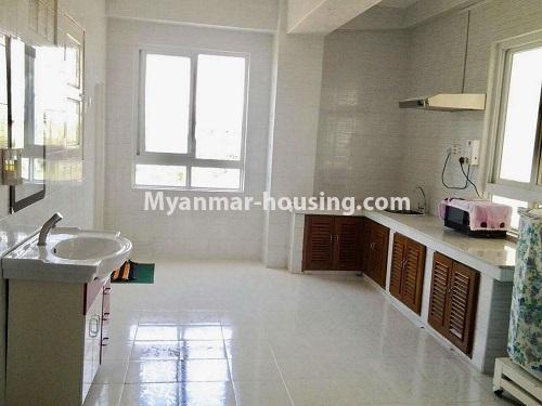 Myanmar real estate - for rent property - No.4398 - Zay Yar Thiri Condominium room for rent in Kamaryut! - kitchen