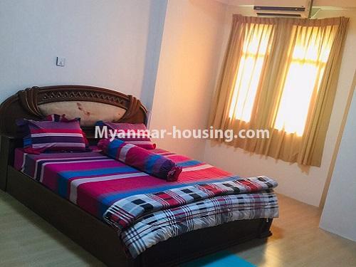 Myanmar real estate - for rent property - No.4399 - Nice condominium room with Kan Daw Gyi view, Tarmway! - bedroom