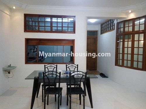 Myanmar real estate - for rent property - No.4399 - Nice condominium room with Kan Daw Gyi view, Tarmway! - dining area