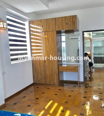 ミャンマー不動産 - 賃貸物件 - No.4402 - New and nice condominium room for rent in Sanchaung! - anothr view of living room