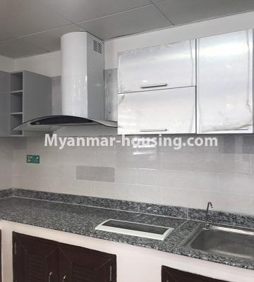 ミャンマー不動産 - 賃貸物件 - No.4402 - New and nice condominium room for rent in Sanchaung! - Kitchen