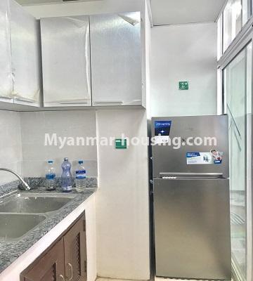 Myanmar real estate - for rent property - No.4402 - New and nice condominium room for rent in Sanchaung! - another view of kitchen