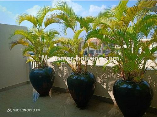 Myanmar real estate - for rent property - No.4405 - Penthouse with Golf Course with in Star City Condo! - balcony 