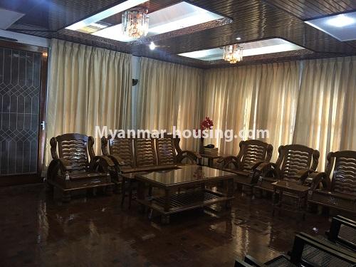 Myanmar real estate - for rent property - No.4408 - Landed house for rent in Mayangone! - living room