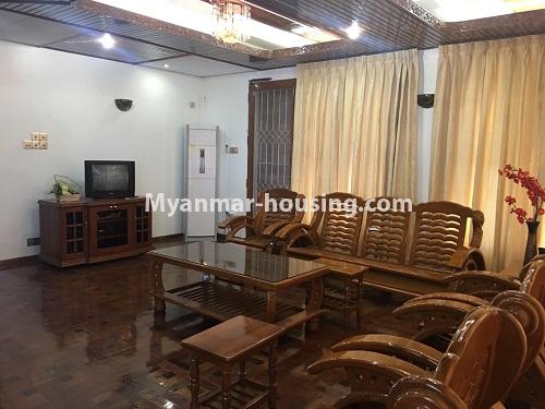 缅甸房地产 - 出租物件 - No.4408 - Landed house for rent in Mayangone! - another view of living room