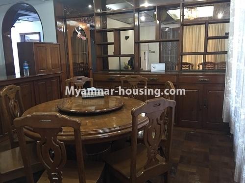 Myanmar real estate - for rent property - No.4408 - Landed house for rent in Mayangone! - dining area and kitchen
