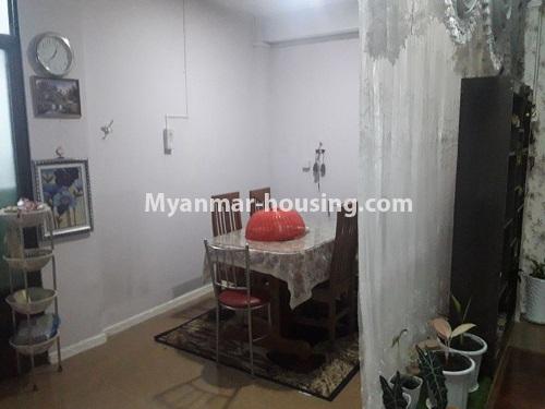 缅甸房地产 - 出租物件 - No.4409 - Ba Yint Naung Tower condo room for rent in Kamaryut! - dining room