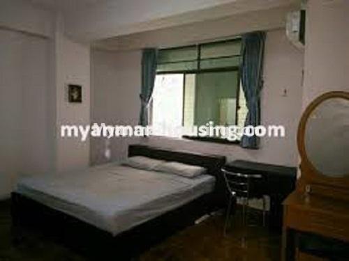 缅甸房地产 - 出租物件 - No.4409 - Ba Yint Naung Tower condo room for rent in Kamaryut! - master bedroom