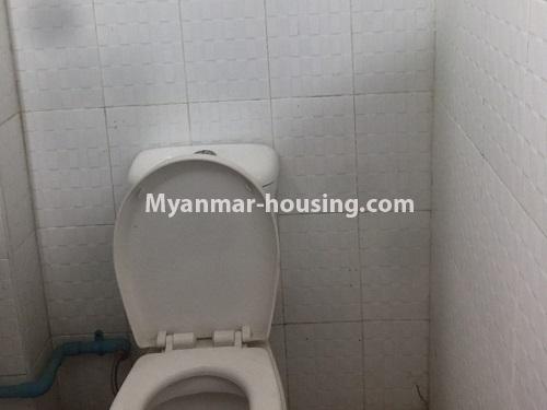 Myanmar real estate - for rent property - No.4410 - Furnished apartment room for rent in North Dagon! - toilet