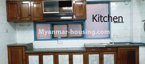 Myanmar real estate - for rent property - No.4415 - Condo room in Bo Myat Tun Housing, Botahtaung! - kitchen