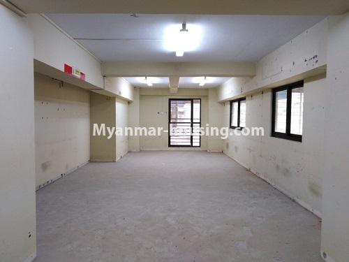 Myanmar real estate - for rent property - No.4418 - Ground floor with mezzanine for rent in Dagon Downtown! - upstairs hall