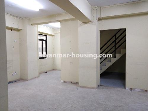 Myanmar real estate - for rent property - No.4418 - Ground floor with mezzanine for rent in Dagon Downtown! - downstairs 