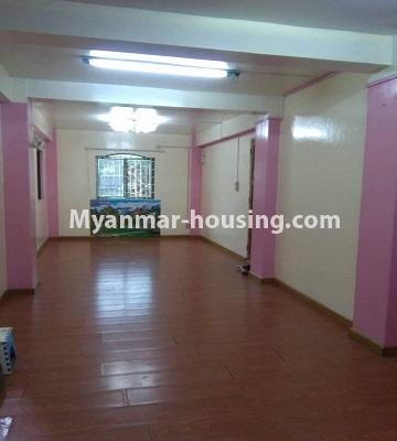 Myanmar real estate - for rent property - No.4419 - Decorated one bedroom condominium room for rent in Mingalar Taung Nyunt! - living room area