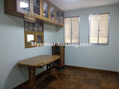Myanmar real estate - for rent property - No.4421 - Decorated Mini Condominium room for rent on Kyaun Myaung Road, Tarmway! - dining area